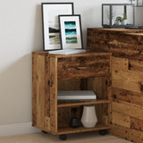 Rolling Cabinet Old Wood 46x36x59 cm Engineered Wood 856660