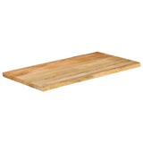 Table Top 100x60x2.5 cm Live Edge Solid Wood Mango 370718