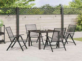 Garden Dining Set 5 pcs Anthracite Powder-Coated Steel 3379290