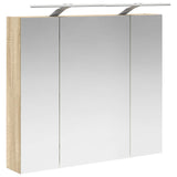 Bathroom Mirror Cabinet Sonoma Oak 80 x 14.5 x 70 cm 889113