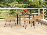 Garden Dining Set Black 3157846