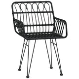 Garden Dining Set Black 3157852