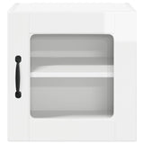 Wall Glass Cabinet PORTO High Gloss White 40 x 31 x 40 cm 885193