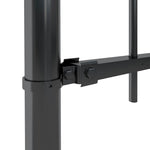 Garden Fence with Spear Top Steel 1603.5x100 cm Black 277619