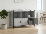 Sideboard Grey Sonoma 97 x 33 x 81 cm Engineered Wood 8013863