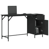 ZNTS Computer Desk Black 131x48x75 cm Engineered Wood 836218