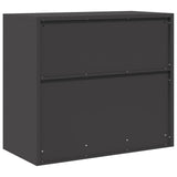 Storage Cabinet Black 80 x 40 x 70 cm Steel 891676