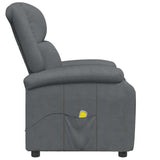 Massage Chair Grey Faux Leather 340165