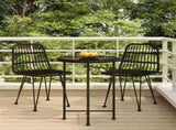 Garden Dining Set Black 3157836