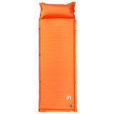 Self Inflating Camping Mattress with Pillow 1-Person Orange 4007129