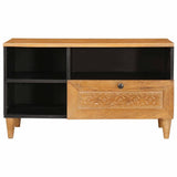 TV Cabinet with Drawer 80 x 33 x 46 cm Solid Mango Wood 4018097