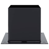Post Bases Square 12 pcs Anthracite 141x141 mm Powder-coated Steel 42000035