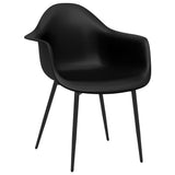 Dining Chairs 6 pcs Black PP 3082357