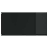 Kitchen Backsplash Black 120 x 60 cm Tempered Glass 42001303