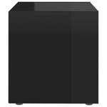 TV Cabinets 4 pcs High Gloss Black 37x35x37 cm Engineered Wood 805521