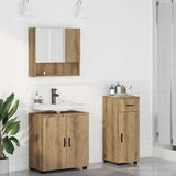 Bathroom Furniture Set with Drawer with Door 3 pcs Artisan Oak 3392962