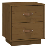Bedside Cabinet Honey Brown 40x34x45 cm Solid Wood Pine 818331