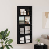 Magazine Rack 2 pcs Black Oak 60 x 12 x 70 cm Engineered Wood 890829