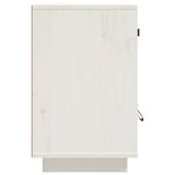 Bedside Cabinet White 40x34x55 cm Solid Wood Pine 818307