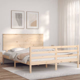 Bed Frame without Mattress 160x200 cm Solid Wood 3195231