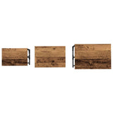 Nesting Coffee Table 3 pcs Old wood Engineered wood 883531