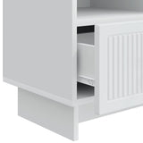 TV Cabinet with Drawer White 102 x 34.5 x 50 cm Engineered Wood 893985