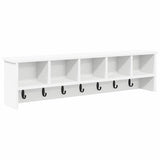Wall-Mounted Coat Rack White 100 x 16 x 26 cm Engineered wood 874323