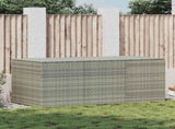 Garden Storage Box Poly Rattan 180x90x70 cm Grey 46479