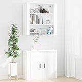 ZNTS Wall Cabinet White 80x33x80 cm Engineered Wood 816592