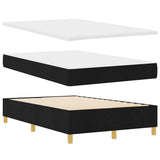 Box Spring Bed with Headboard Black 120 x 200 cm Fabric 3339534