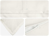 Cushion with Pillow HOUTEN 12 pcs White Faux Linen 932769