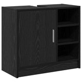 Bathroom Cabinet Black Oak 63 x 29 x 55 cm Engineered wood 869214