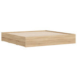 Bed Frame with Drawers without Mattress Sonoma Oak 160x200 cm 3207261