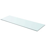 Shelves 2 pcs Panel Glass Clear 90x30 cm 3051581