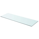 Shelves 2 pcs Panel Glass Clear 90x30 cm 3051581