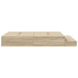 Storage Bed Frame with Drawer Sonoma Oak 160 cm Engineered Wood 3335655