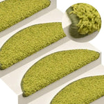 ZNTS Carpet Stair Treads 15 pcs Green 56x17x3 cm 322382