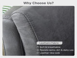 Two-Seater Leathaire Sofa - Grey T3398P424901