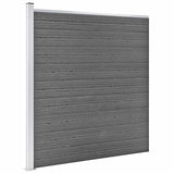 Garden Fence WPC 1218x186 cm Grey 3053230
