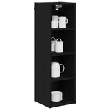 Hanging Cabinet Black Oak 30 x 29.5 x 100 cm Engineered Wood 884459