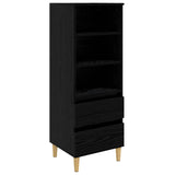 Highboard Black Oak 40 x 36 x 110 cm Engineered Wood 8009867