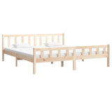 Bed Frame without Mattress Solid Wood 160x200 cm 810689