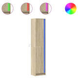 Highboard with LED Sonoma Oak 41.5x32.5x200 cm Engineered Wood 3307900