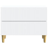 Bedside Cabinet White 62 x 34.5 x 48 cm Engineered Wood 894545