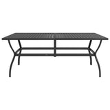 9 Piece Garden Dining Set Textilene and Steel 3060286
