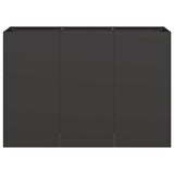 Planter Black 120x40x80 cm Cold-rolled Steel 860717