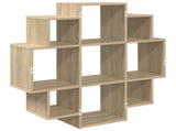 Wall Shelf Sonoma Oak 90 x 25 x 90 cm Engineered Wood 8012174