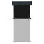 Balcony Side Awning 85x250 cm Black 48406