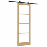 Sliding Door ORKDAL Natural and Black 83 x 232 cm 3332001