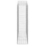 Arched Gabion Basket 200x50x180/200 cm Galvanised Iron 153399